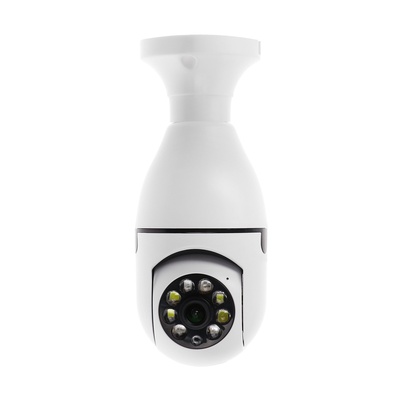 Видеокамера WiFi Cam-13, IP, 2 Мп, в виде лампочки, поворот 355 °, микро, 3.6 мм объектив, белая