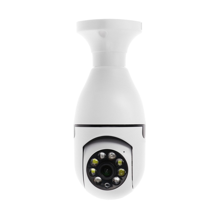 Видеокамера WiFi Cam-13, IP, 2 Мп, в виде лампочки, поворот 355 °, микро, 3.6 мм объектив, белая - фото 51762942 Видеокамера WiFi Cam-13, IP, 2 Мп, в виде лампочки, поворот 355 °, микро, 3.6 мм объектив, белая - фото 51762942