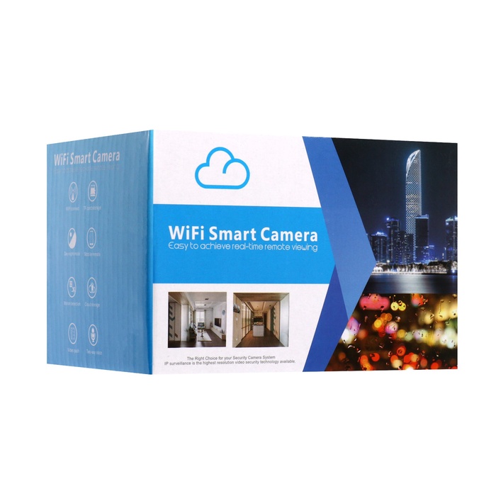 Видеокамера WiFi Cam-14, IP, 2 Мп, поворот 355 °, микрофон, 3.6 мм объектив, белая - фото 51762967