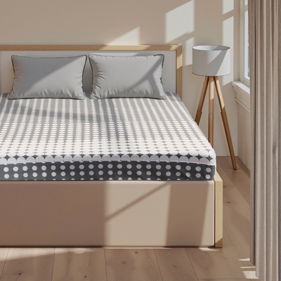 Простыня на резинке 2-спальная «Этель. Иллюзия (вид 2)», 180×200+25, бязь