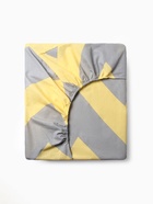 Простыня на резинке 2-спальная «Этель. Жёлтый Шеврон», 160×200+25 см, поплин - Фото 4