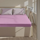 Простыня на резинке 2-спальная «Этель», 180×200+25 см, сиреневая, поплин - Фото 1