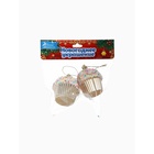 Ёлочные игрушки 2 шт. «Пироженка» 6.5×5.5 см, МИКС 10514154