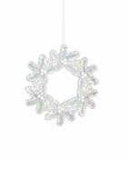 Ёлочная игрушка «Зимнее волшебство. Венок перелив», 10.5×10.5 см, прозрачный - Фото 5