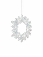 Ёлочная игрушка «Зимнее волшебство. Венок перелив», 10.5×10.5 см, прозрачный - Фото 6