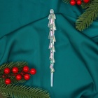 Ёлочная игрушка «Зимнее волшебство. Таящая сосулька», 19×1 см, прозрачный - Фото 2