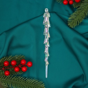 Ёлочная игрушка «Зимнее волшебство. Таящая сосулька», 19?1 см, прозрачный (комплект 2 шт)