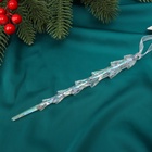 Ёлочная игрушка «Зимнее волшебство. Таящая сосулька», 19×1 см, прозрачный - Фото 3