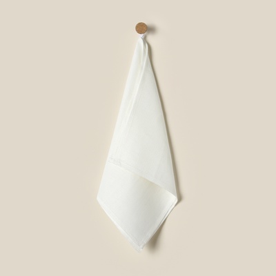 Полотенце кухонное SL HOME Facile, белое, однотонное, 40×70 см