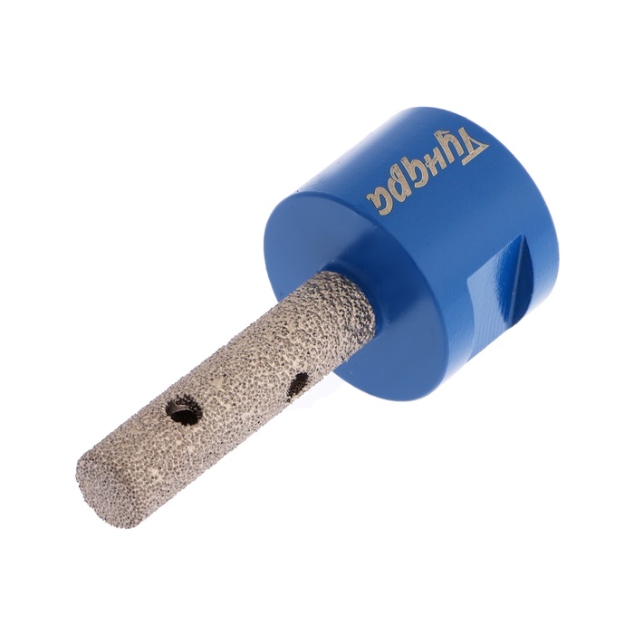 Фреза алмазная цилиндрическая ТУНДРА, по камню, кафелю и керамограниту, 10×40 мм, М14