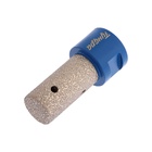 Фреза алмазная цилиндрическая ТУНДРА, по камню, кафелю и керамограниту, 20×40 мм, М14 - Фото 3