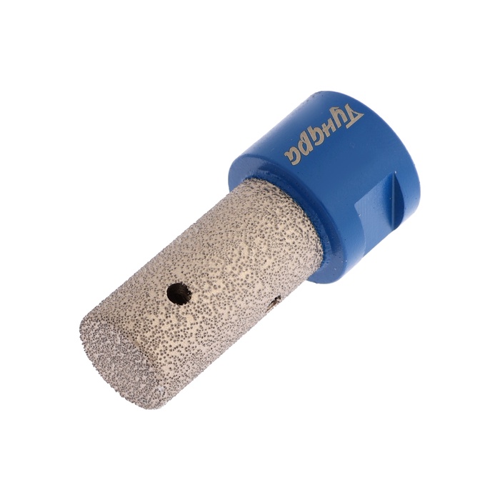 Фреза алмазная цилиндрическая ТУНДРА, по камню, кафелю и керамограниту, 20×40 мм, М14