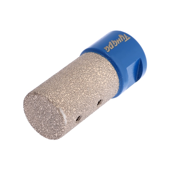 Фреза алмазная цилиндрическая ТУНДРА, по камню, кафелю и керамограниту, 25×40 мм, М14