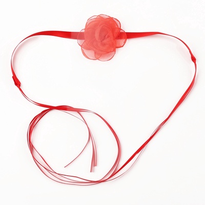 Набор на 14 февраля «Валентинка», берет, перчатки, чокер, чулки