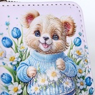 Кошелёк на молнии «Мишка», детский, с принтом, белый - Фото 6