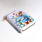 Кошелёк на молнии «Мишка», детский, с принтом, белый - Фото 7