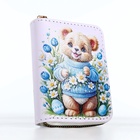 Кошелёк на молнии «Мишка», детский, с принтом, белый - Фото 9