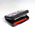 Кошелёк на молнии «Рыбы», чёрный - фото 65436471