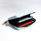 Кошелёк на молнии «Зайка», маленький, голубой - фото 65436473