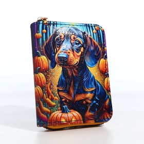 Кошелёк на молнии, цвет синий/разноцветный