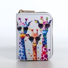 Кошелёк на молнии «Жирафы», белый - Фото 7