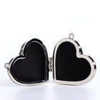 Сумка женская кросс-боди на цепочке, мини сердце, чёрный - Фото 5