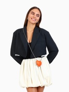 Сумка мини-клатч на магните, в форме сердца, жёсткий корпус, на длинной цепочке, оранжевая - Фото 8