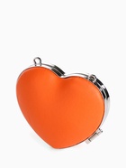 Сумка мини-клатч на магните, в форме сердца, жёсткий корпус, на длинной цепочке, оранжевая - Фото 6