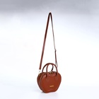 Сумка женская кросс-боди на молнии, 20×7.5×17 см, коричневая - Фото 4