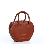 Сумка женская кросс-боди на молнии, 20×7.5×17 см, коричневая - Фото 7