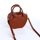 Сумка женская кросс-боди на молнии, 20×7.5×17 см, коричневая - Фото 9