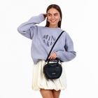 Сумка женская кросс-боди на молнии, 20×7.5×17 см, чёрная - Фото 13