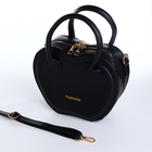 Сумка женская кросс-боди на молнии, 20×7.5×17 см, чёрная - Фото 11