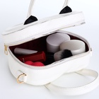 Сумка женская кросс-боди на молнии, 20×7.5×17 см, белая - Фото 12