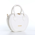 Сумка женская кросс-боди на молнии, 20×7.5×17 см, белая - Фото 6