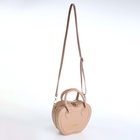 Сумка женская кросс-боди на молнии, 20×7.5×17 см, бежевая - Фото 4