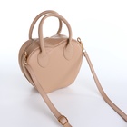 Сумка женская кросс-боди на молнии, 20×7.5×17 см, бежевая - Фото 8