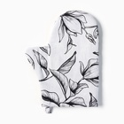 Варежка - прихватка «Доляна» Plant leaves, 20×27 см, 100% хлопок, 250 г/м² - Фото 2
