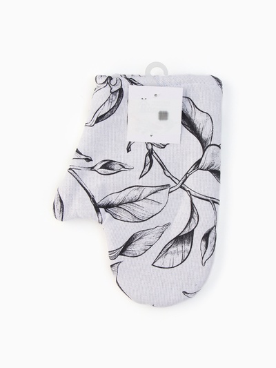 Варежка - прихватка «Доляна» Plant leaves, 20×27 см, 100% хлопок, 250 г/м²