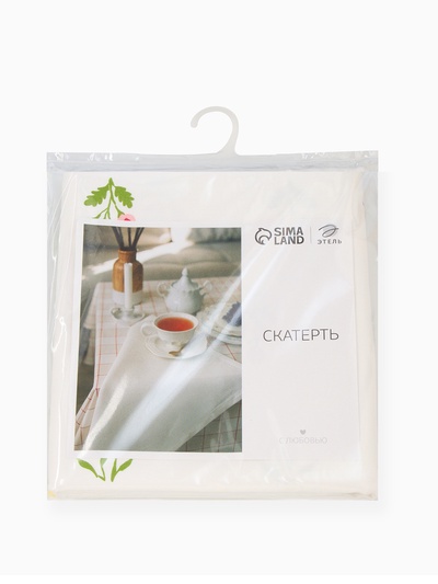 Скатерть «Этель. Цветочек», 146×110±2 см, саржа 190 г/м², 100% хлопок