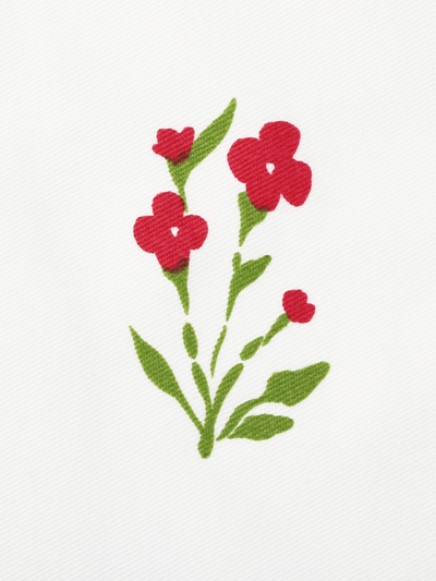 Шторы для кухни «Этель. Цветочек», 150×150 см - 2 шт., саржа 190 г/м², 100% хлопок