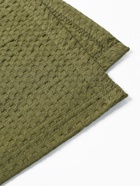 Плед вафельный «Этель» Waffle, 150×240 см, зелёный, вафля 195 г/м² - Фото 6