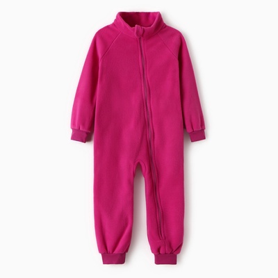 Комбинезон детский, воротник-стойка, фиолетовый, рост 98-104 см