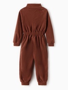 Комбинезон детский флисовый, коричневый, рост 104-110 см - Фото 9