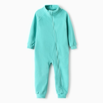 Комбинезон детский, воротник-стойка, мятный, рост 98-104 см