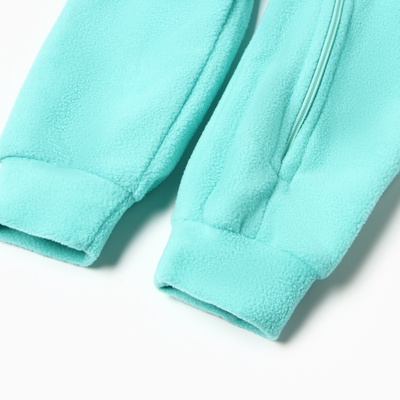 Комбинезон детский, воротник-стойка, мятный, рост 98-104 см