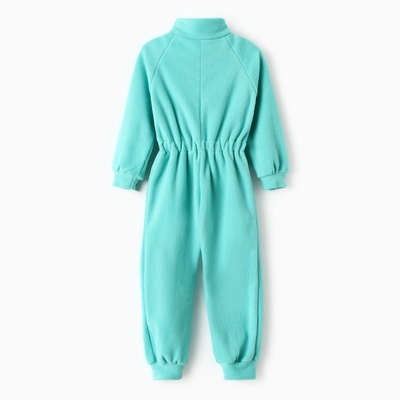 Комбинезон детский, воротник-стойка, мятный, рост 98-104 см