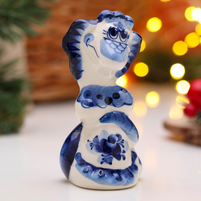 

Сувенир "Змея Люся" 11х6,5 см, гжель