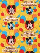 Упаковочная бумага, набор 3 листа, Тачки, Принцессы, Микки Маус, 70×100 см 10714123 - фото 16910673