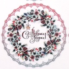 Декупажная карта "Кружочки с птичками", плотность 45 г/м2, формат А4 (комплект 5 шт) - фото 27120205